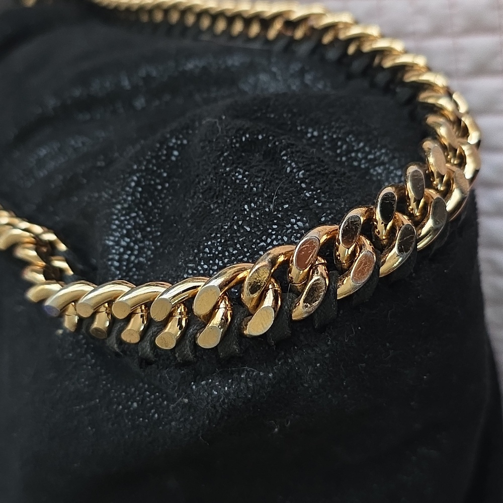 Falabella Stella McCartney fold-over tote bag Gold Chain - Picture 12 of 17